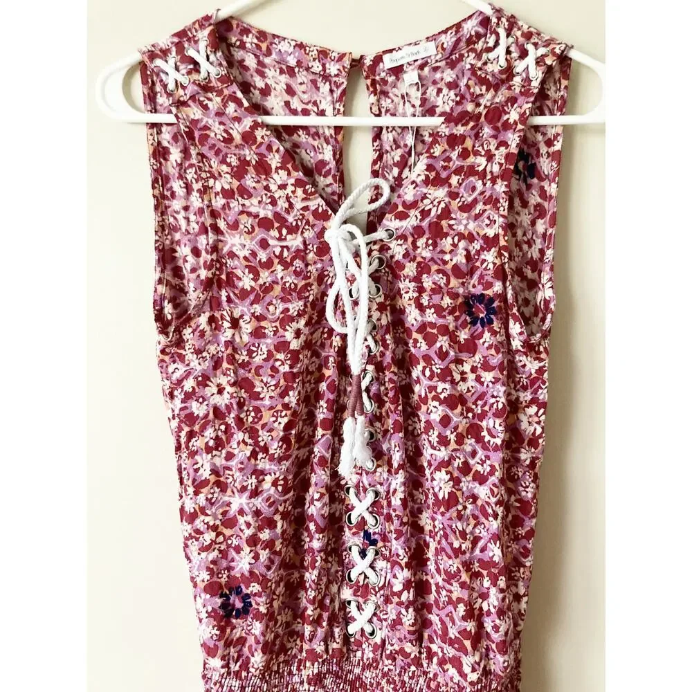 NWT POUPETTE ST BARTH Lucy Jumpsuit Romper Purple Fantasy S - Picture 5 of 10